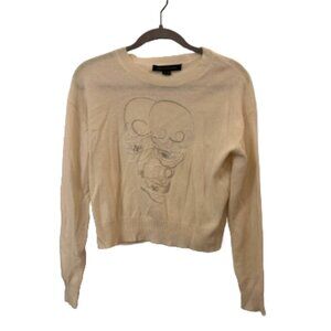 Skull Cashmere Sweater – Crew Neck – Size XS